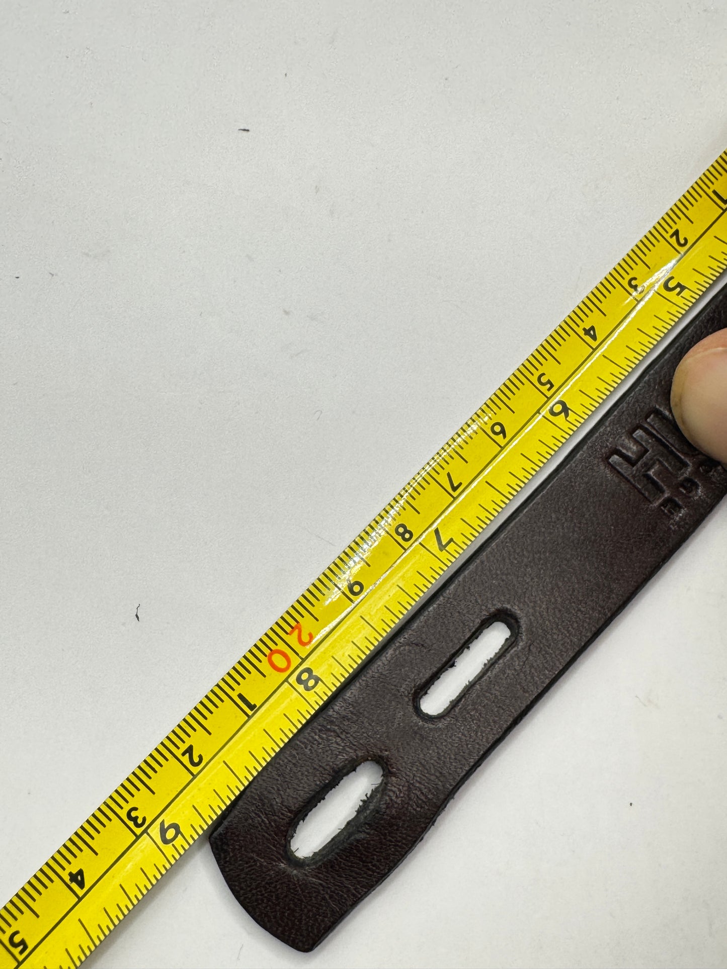 Vintage HUGO BOSS Genuine Leather Bracelet – Black Men’s Designer Wristband 8.5”
