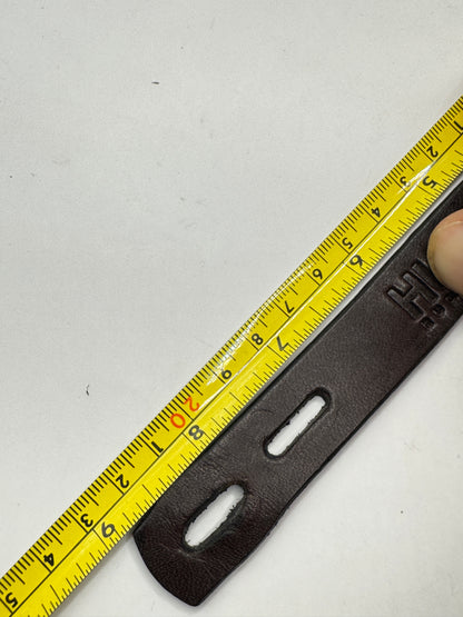 Vintage HUGO BOSS Genuine Leather Bracelet – Black Men’s Designer Wristband 8.5”