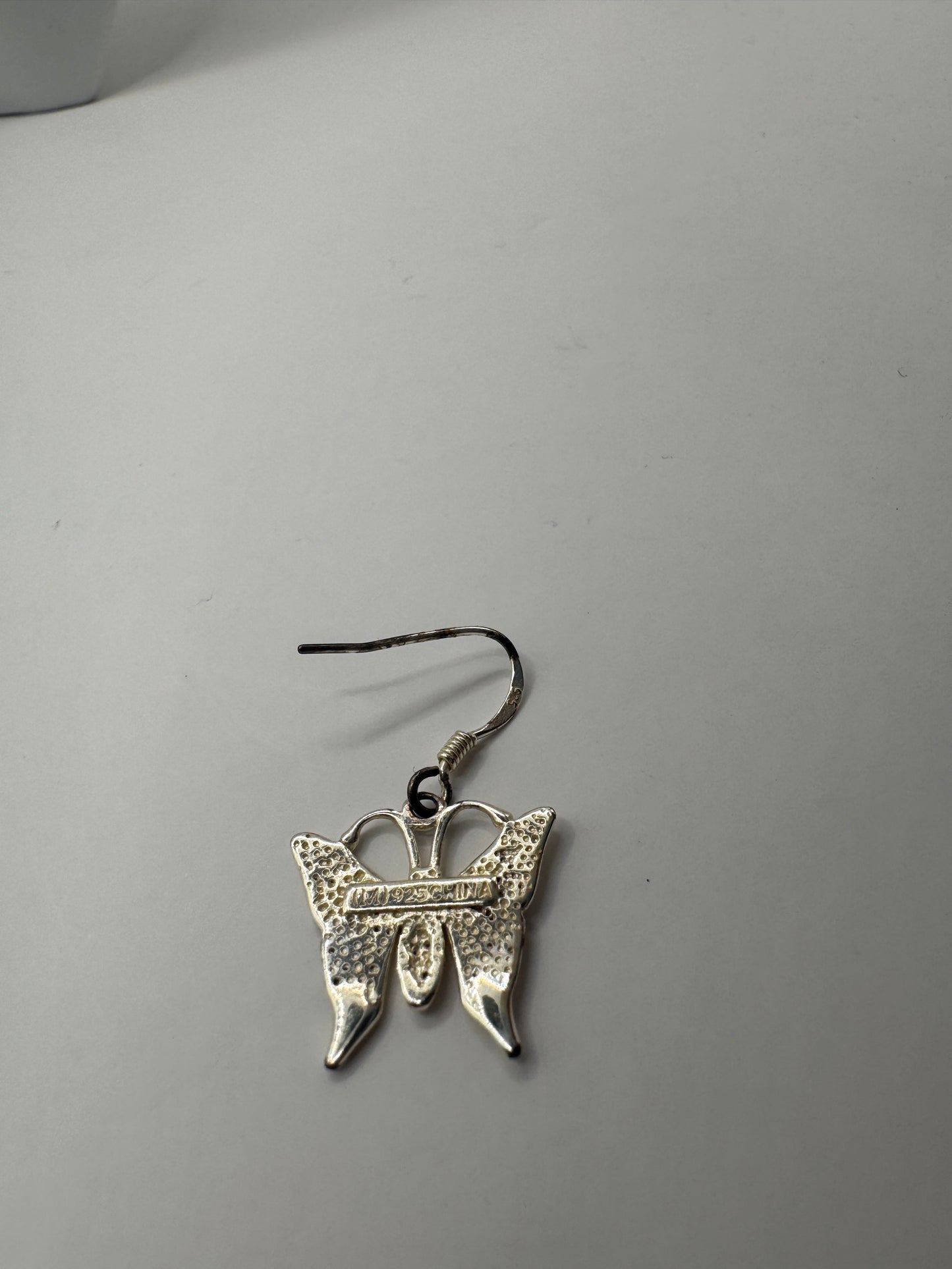 Sterling Silver Butterfly Earrings – Delicate Drop, 925