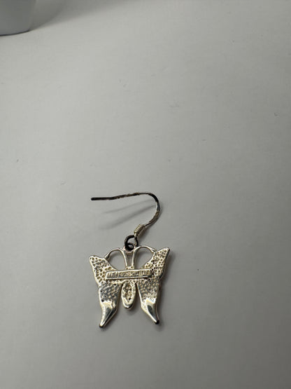 Sterling Silver Butterfly Earrings – Delicate Drop, 925