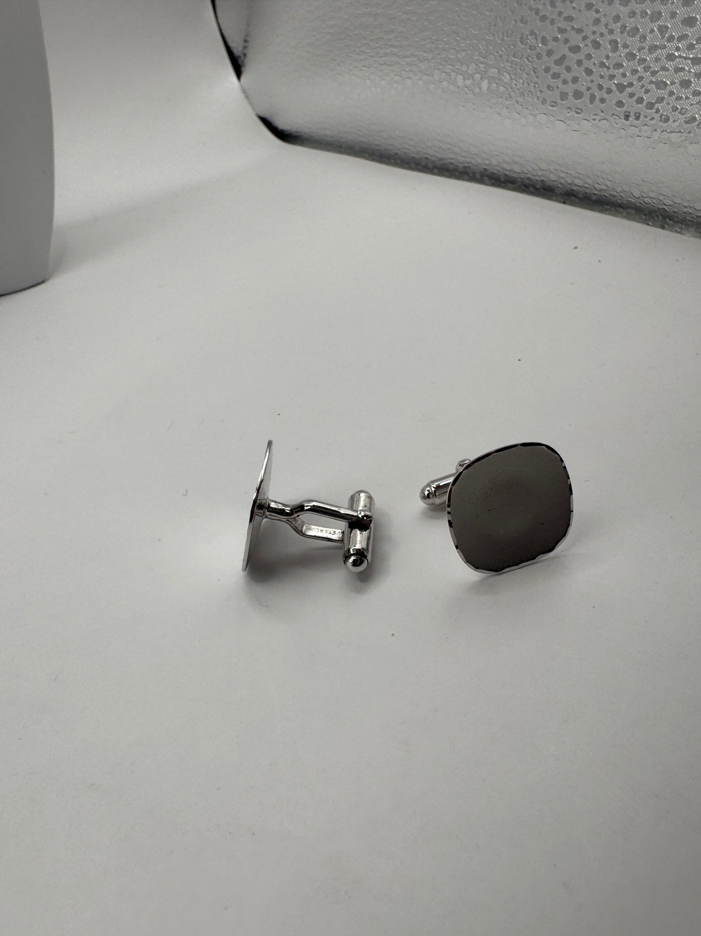 Vintage Sterling Silver Cufflinks – Classic Minimalist Design