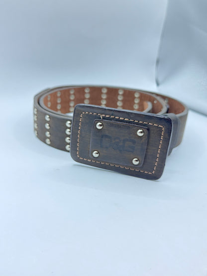 D&G Studded Leather Belt – Excellent Condition