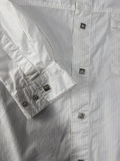 Versace Dolm Men’s Shirt – White, Size XL, Designer Details
