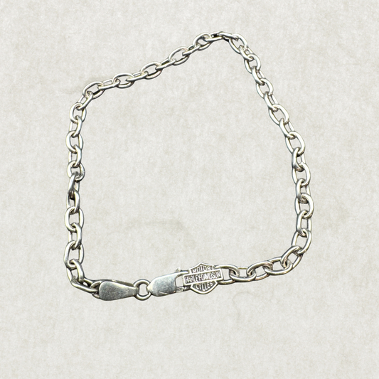 Harley Davidson Sterling Silver Chain Bracelet – 8”