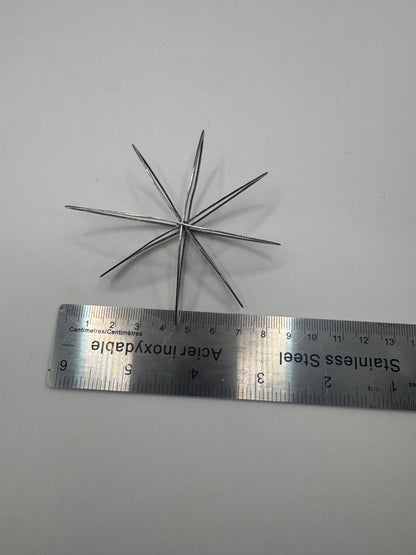 Vintage Sterling Silver Octagram Starshine Pendant – Large Statement Piece