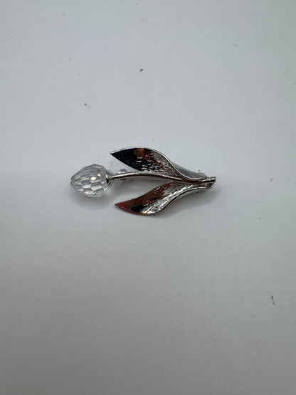 Swarovski Crystal Memories Tulip Brooch – Vintage Plant Flower Pin, Excellent Condition