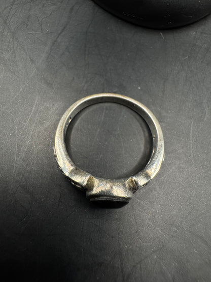 Sterling Silver Black Onyx Vintage Ring – Size 6.5