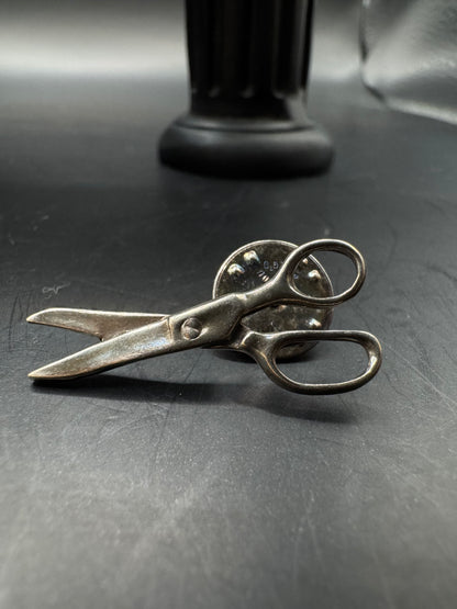 Vintage Sterling Silver Scissors Pin – 1 1/4”