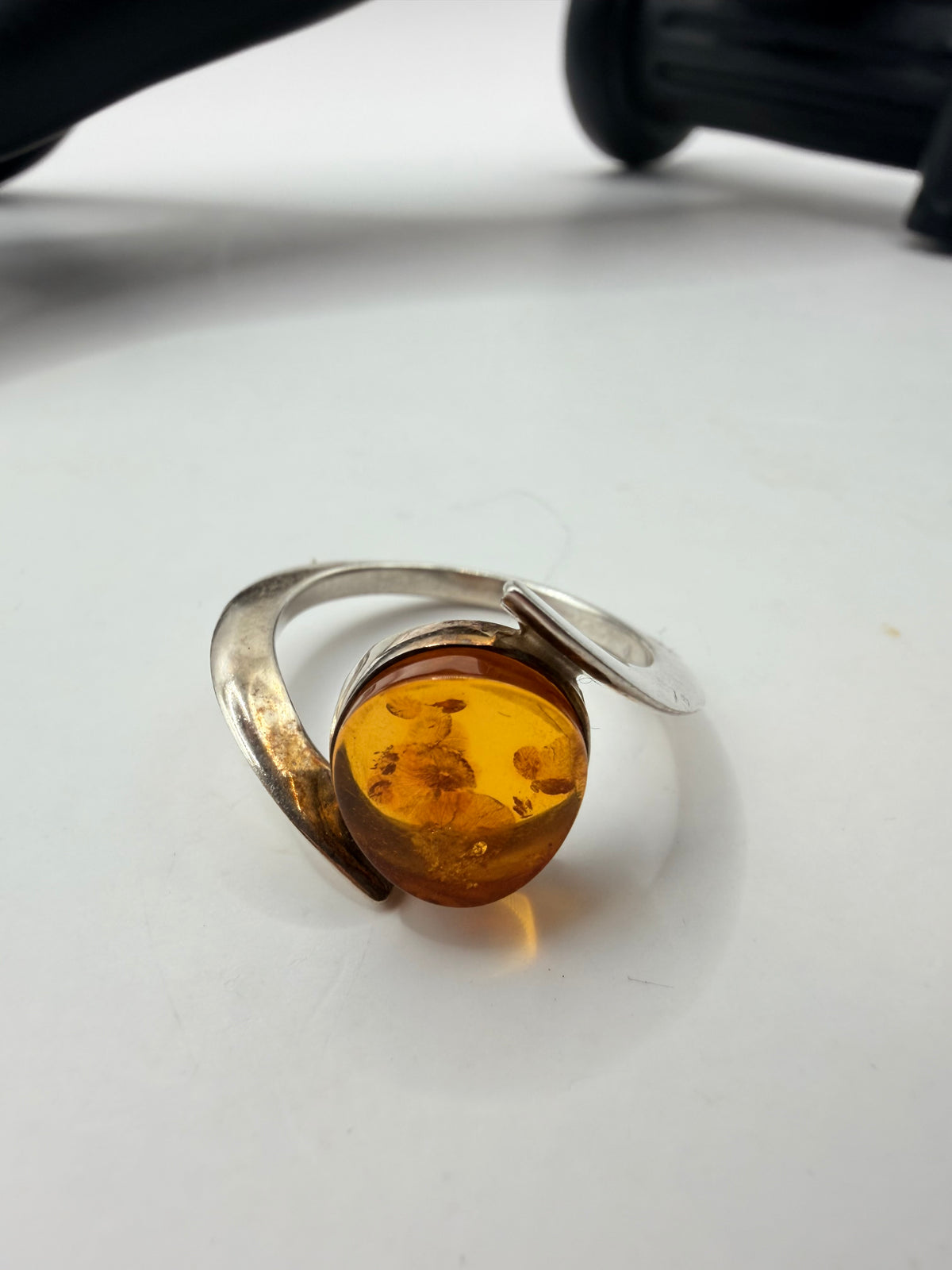 Amber Orbit Ring — Size 9