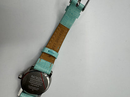 Nixon Mini B Watch – Brand New, Turquoise Strap, Purple Dial