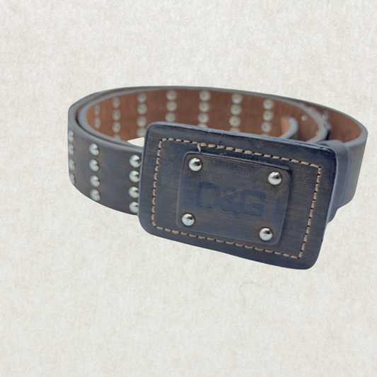 D&G Studded Leather Belt – Excellent Condition