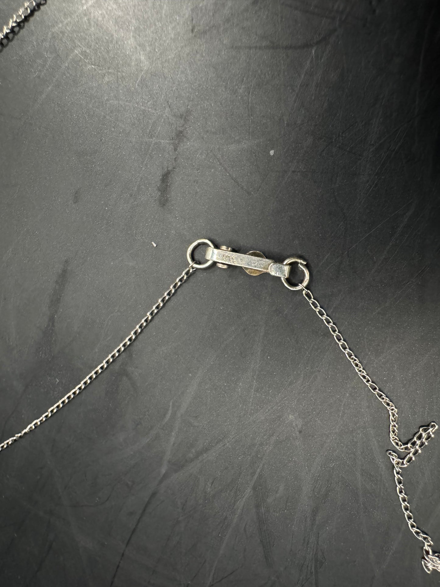 Vintage 925 Silver Heart Ruby Pendant Necklace