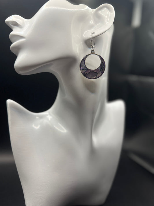 Abalone Shell 925 Mexico Silver Earrings