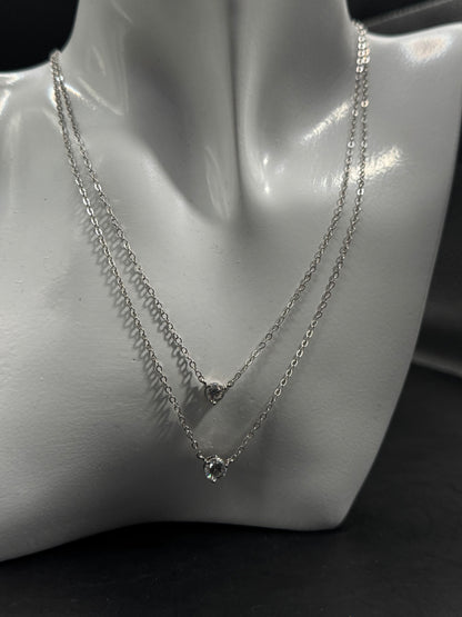 Silver 925 Double Layer Necklace
