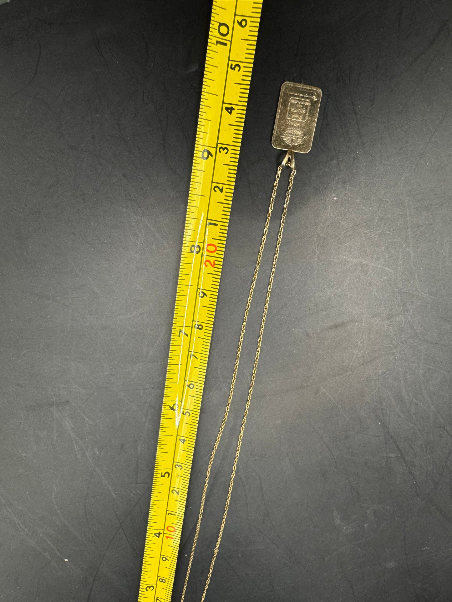 Gold Bar Pendant Necklace