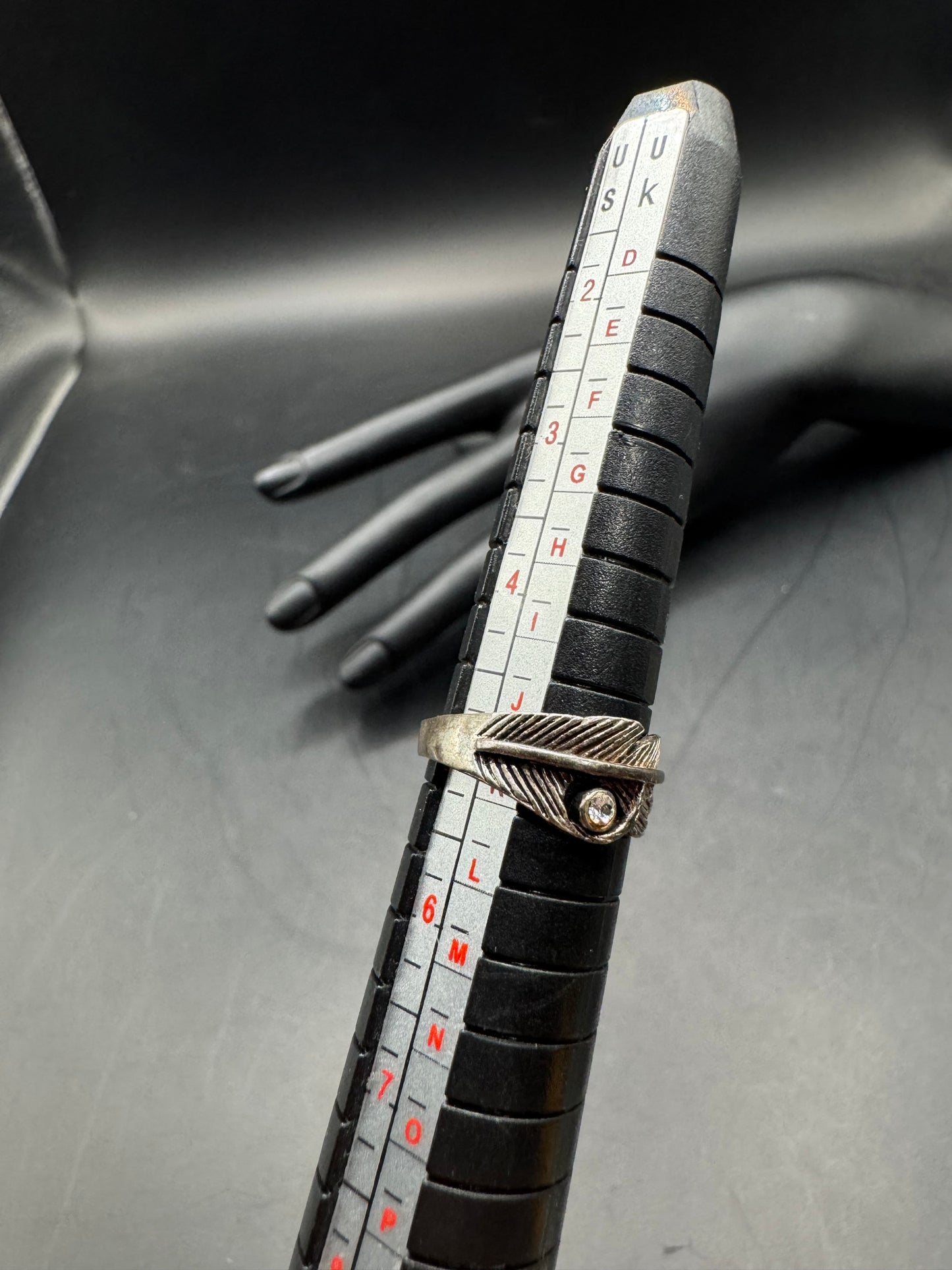 Sterling Silver Feather Ring - Size 5