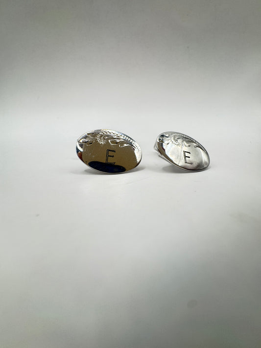 Vintage Mid-Century Sterling Silver Cufflinks – Excellent Condition