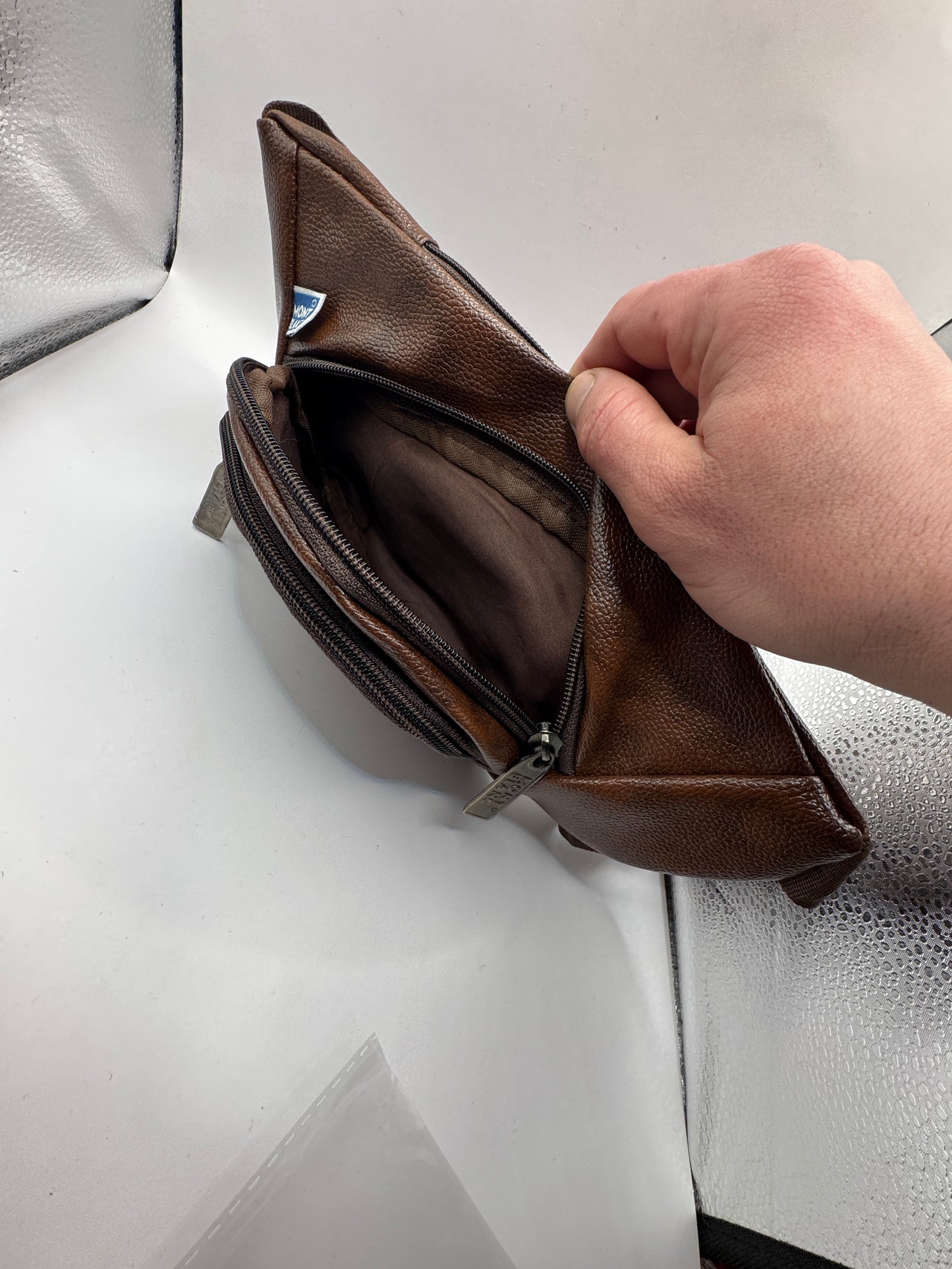 Mont Blanc Brown Leather Belt Bag – Excellent Condition