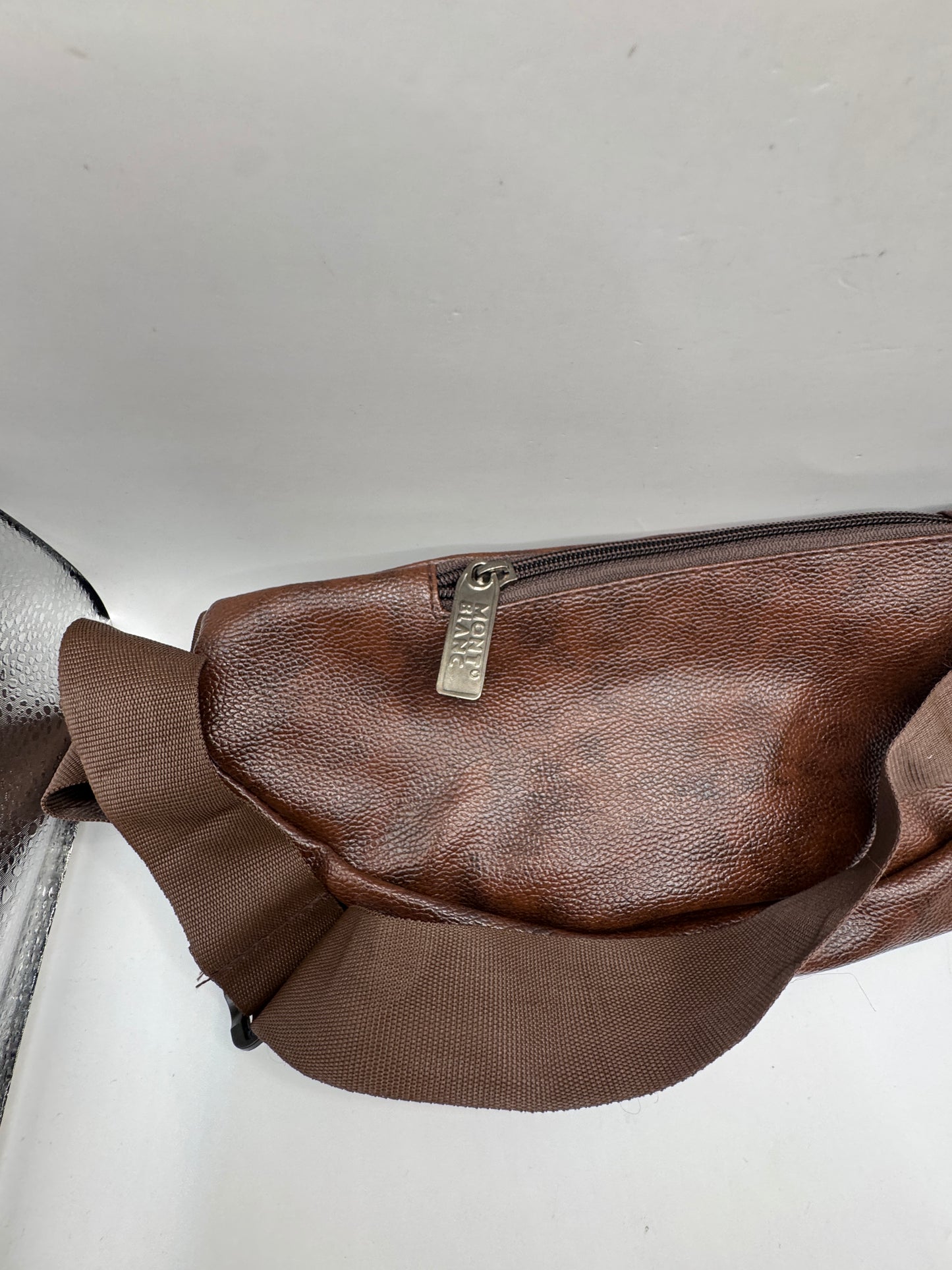 Mont Blanc Brown Leather Belt Bag – Excellent Condition