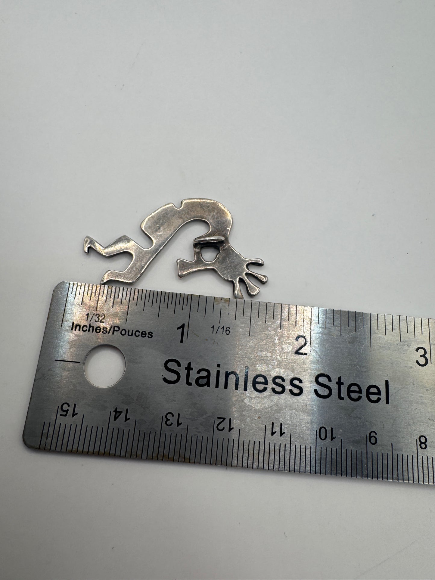 Large Sterling Silver Kokopelli Pendant – Vintage Native-Inspired Design