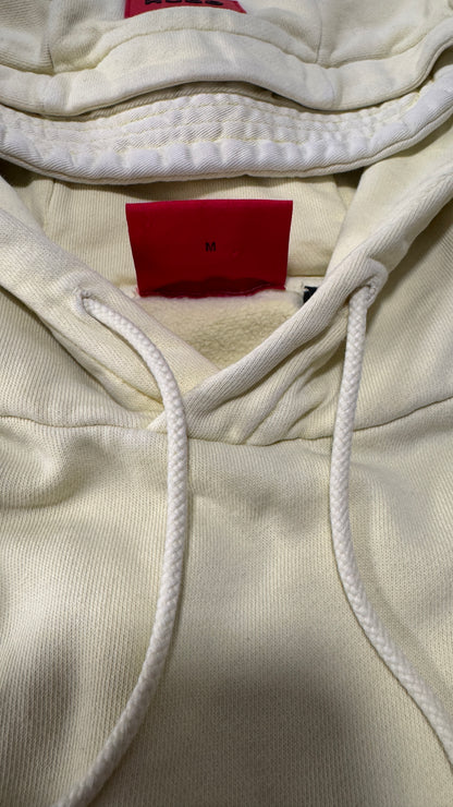 HUGO (Hugo Boss) Men’s Hoodie – Size M, Cream, Utility Pocket Detail