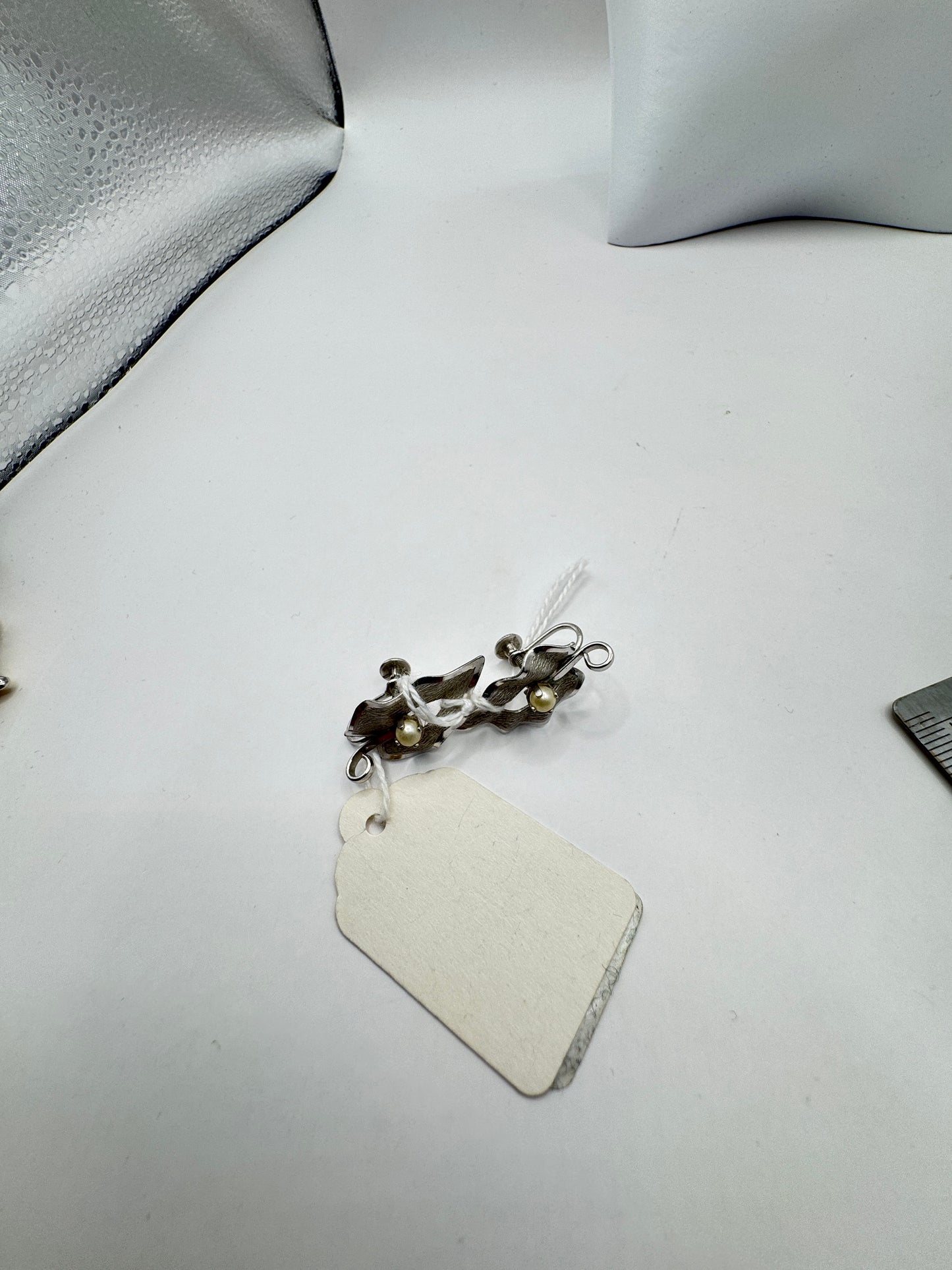 Vintage Bond Boyd Sterling Silver Clip-On Earrings – Brand New