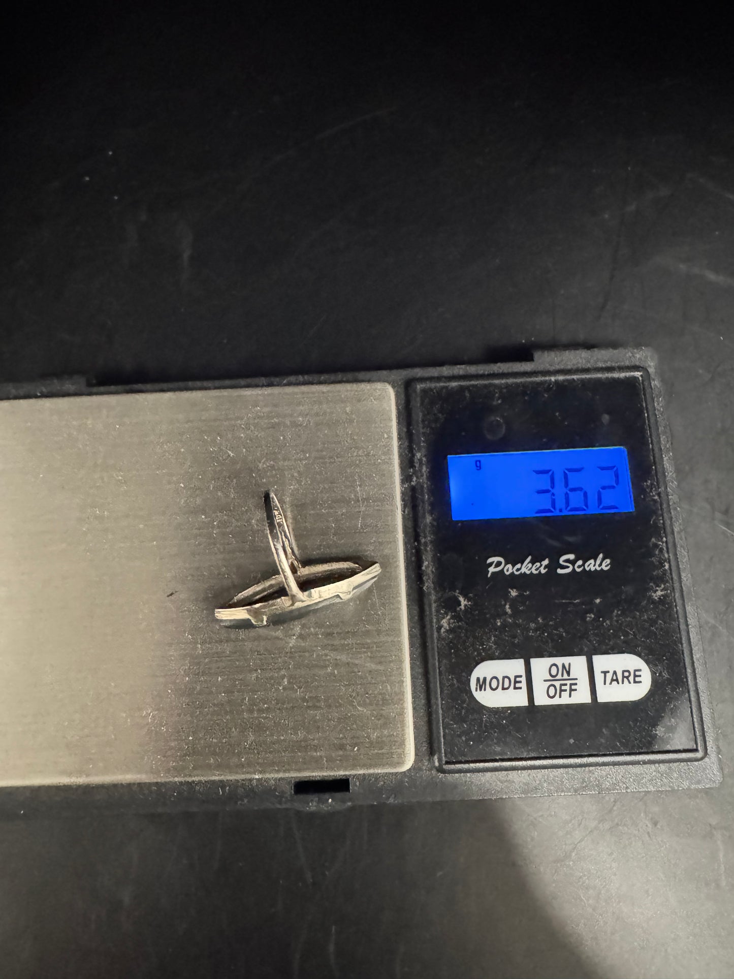 Vintage 10K White Gold Ring - size 5