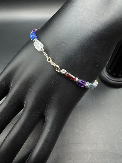 Sterling Silver Beaded Bracelet – 7.5”