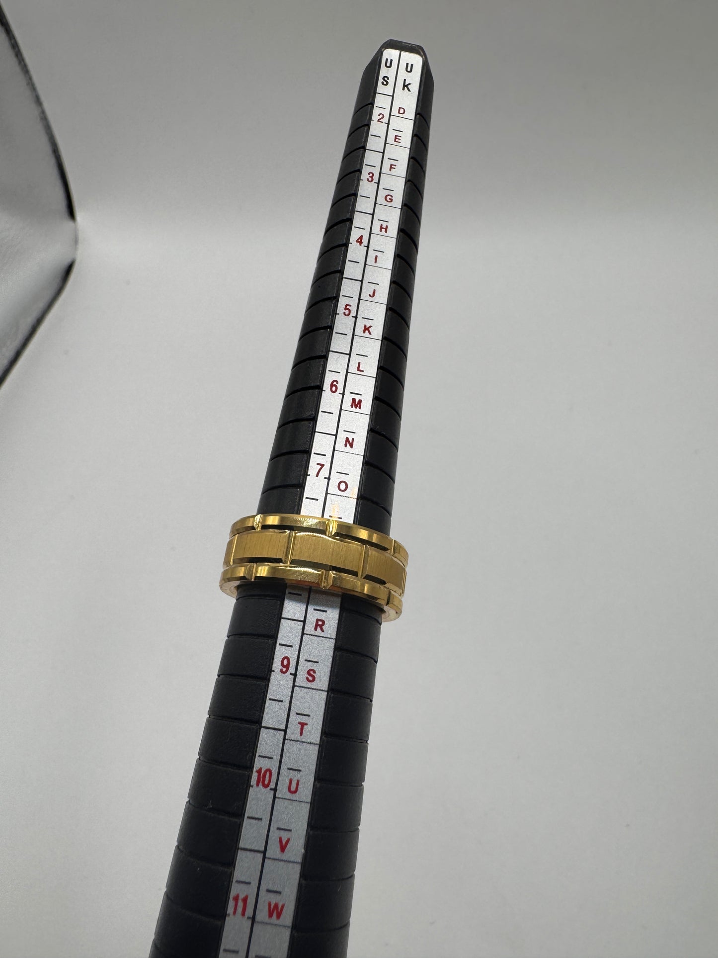 Tungsten Carbide Men’s Ring – Gold-Tone Comfort Band, Size US 8 (Like New)