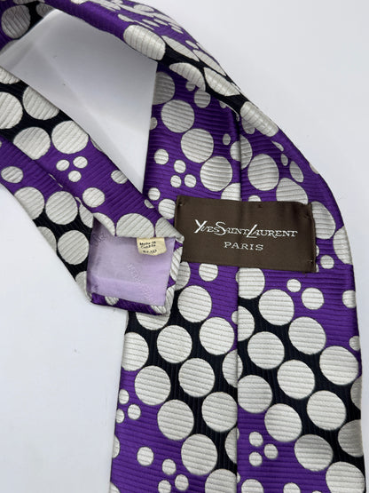 Vintage Rare Yves Saint Laurent Silk Tie – Early–Mid 1970s, 54" x 4.5"