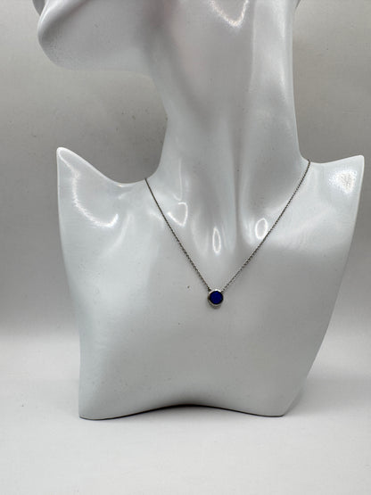 Vintage Sterling Silver Opal Necklace – Excellent Condition