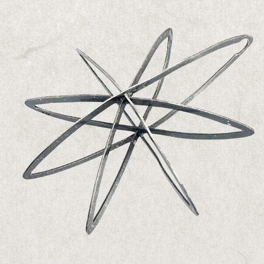 Vintage Sterling Silver Octagram Starshine Pendant – Large Statement Piece