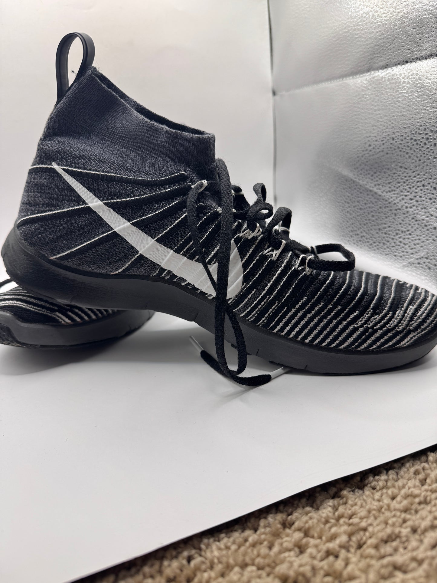 Nike Free TR Train Force Flyknit Shoes – Men’s Size 10.5, Black/White, 833275-017