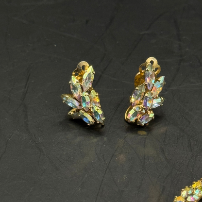 Sherman Brooch and Clip-On Earrings