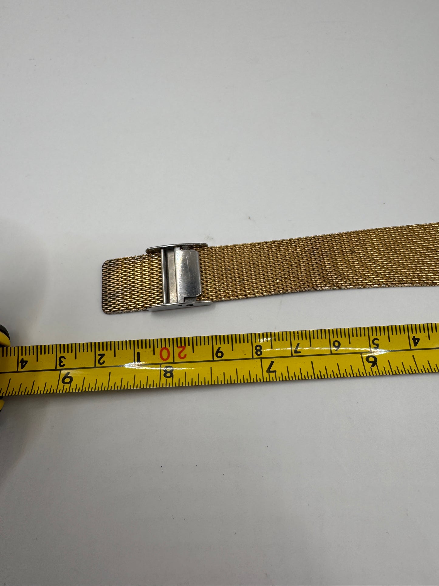 Vintage 1960s Mechanical Men’s Watch – Home Watch Co., 21 Jewels, Gold Mesh Band