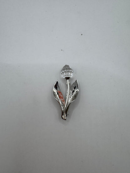 Swarovski Crystal Memories Tulip Brooch – Vintage Plant Flower Pin, Excellent Condition