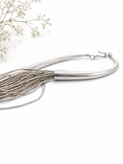 Vintage Sterling Silver Multi-Strand Necklace