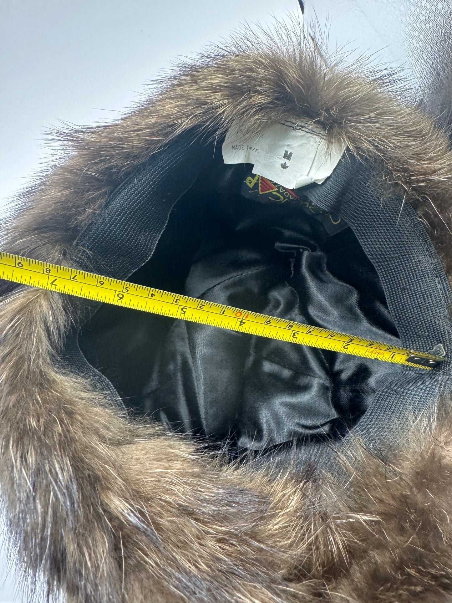 Vintage 1960s Raccoon Fur Hat – Crowncap Winnipeg, Made in Canada, 100% Raccoon