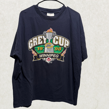 Vintage 1998 Grey Cup Winnipeg T-Shirt – CFL Souvenir Teez, Size XXL