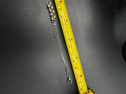 Sterling Silver Beaded Bracelet – 8”