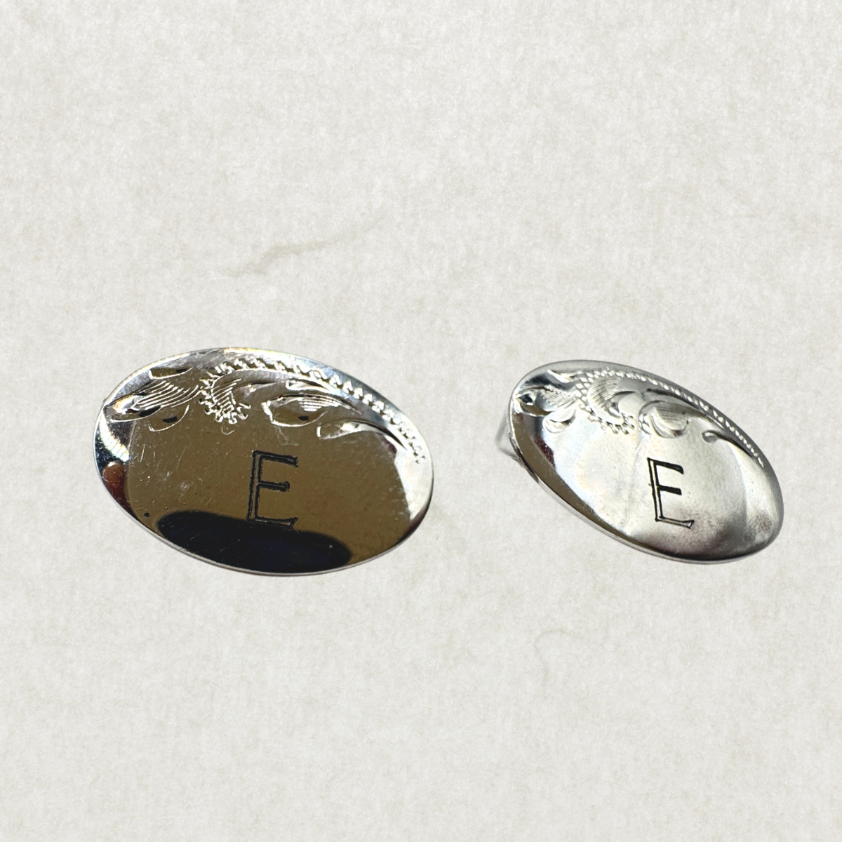 Vintage Mid-Century Sterling Silver Cufflinks – Excellent Condition