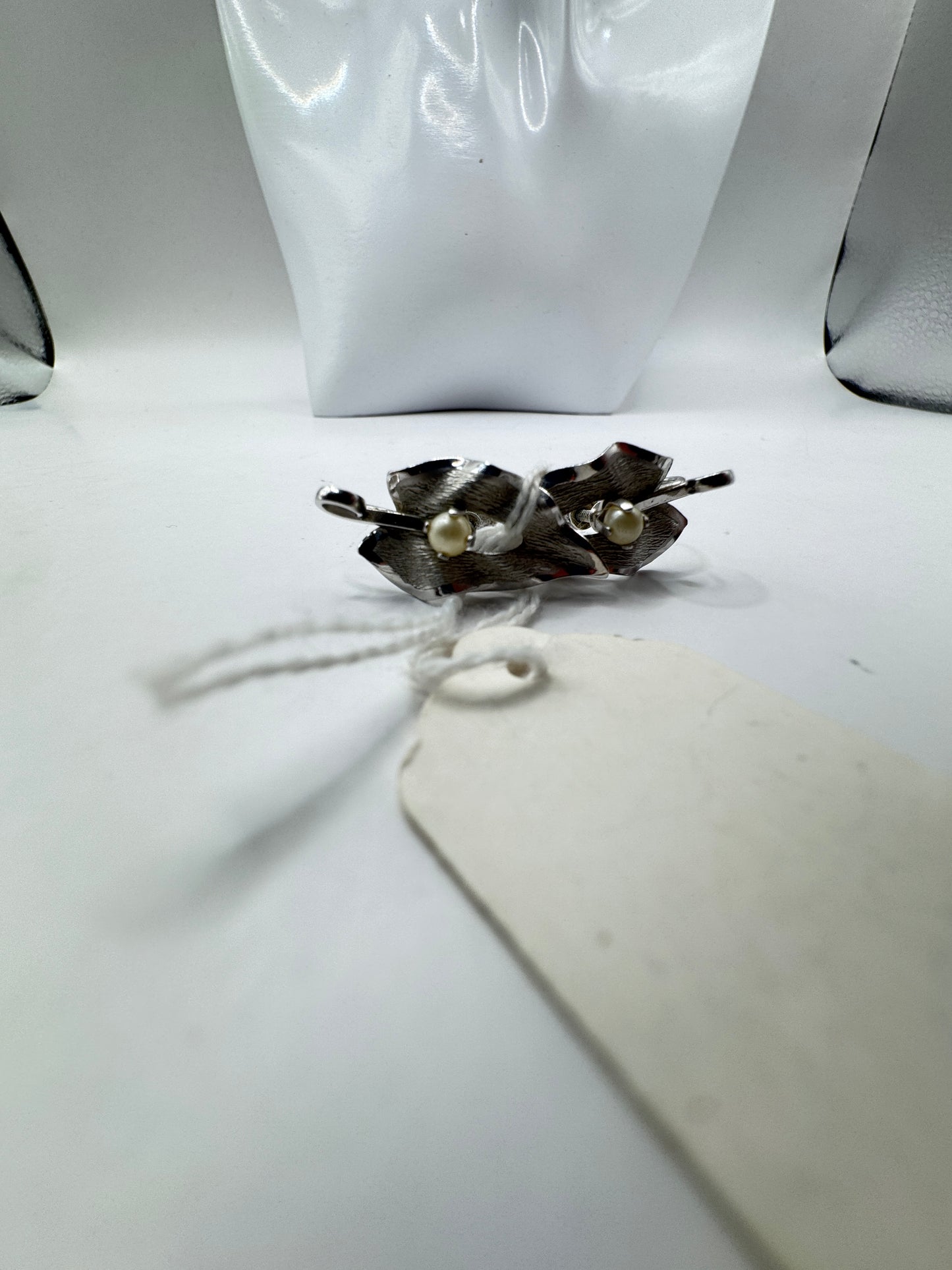 Vintage Bond Boyd Sterling Silver Clip-On Earrings – Brand New