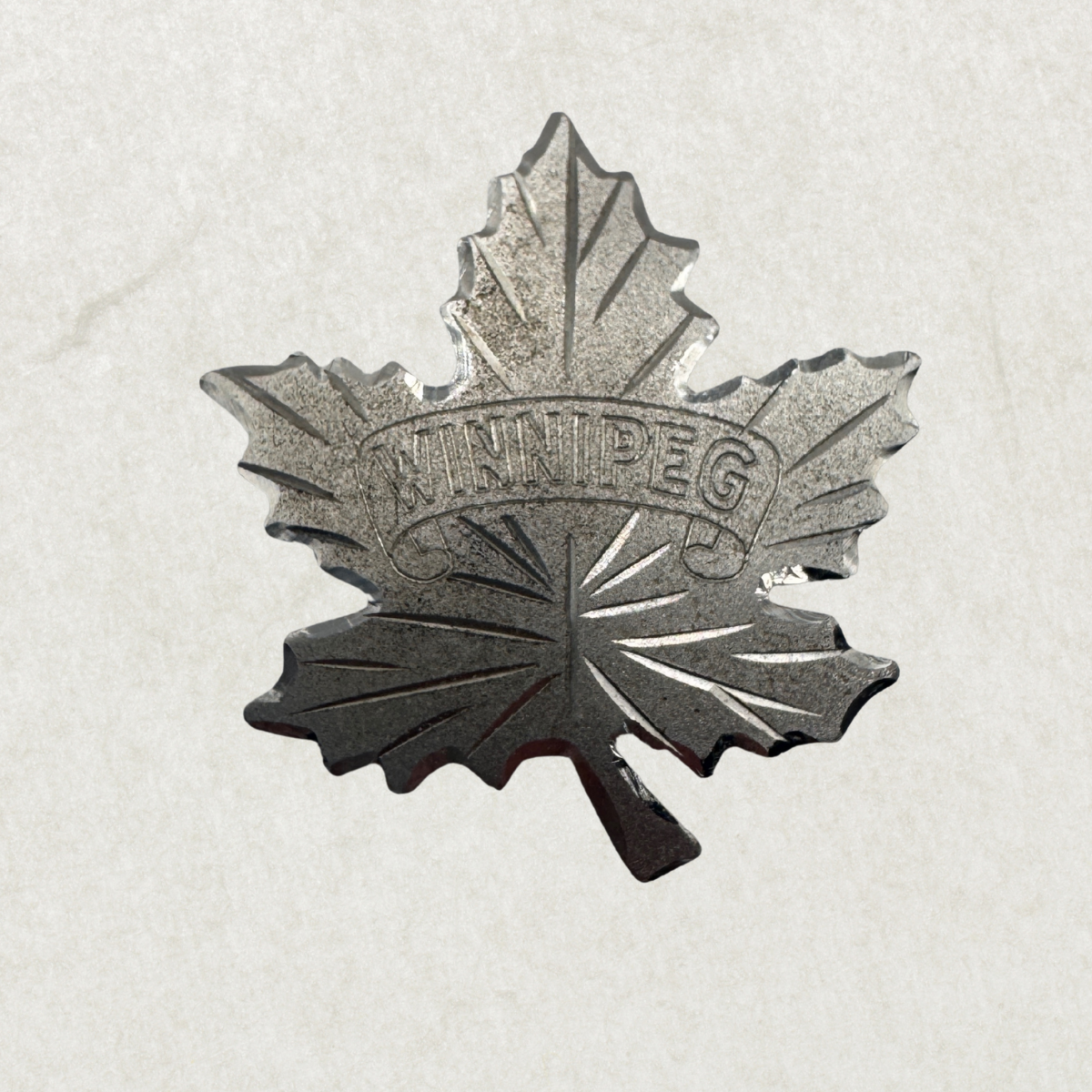 Vintage BOND BOYD Matte Sterling Silver Maple Leaf Brooch – Winnipeg