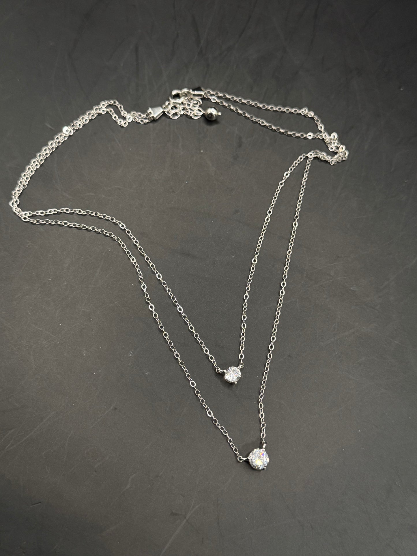 Silver 925 Double Layer Necklace