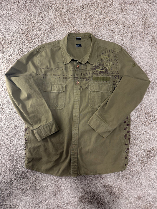 Rare Vintage Oakley Military Men’s Shirt – 100% Cotton, Size XL