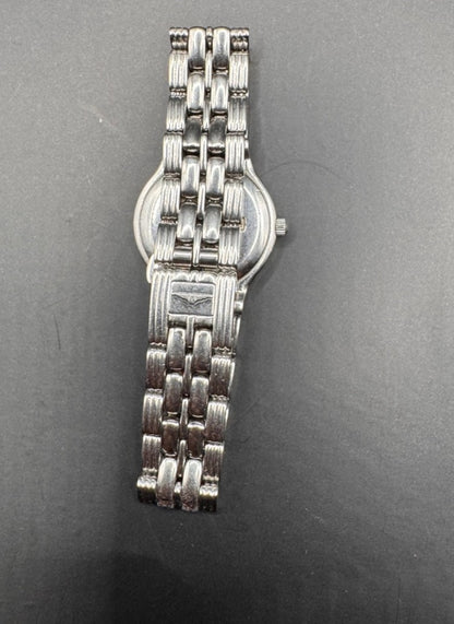 Vintage Longines Ladies Watch ~1990s – Stainless Steel Bracelet, Date Window, Used with Glass Defect