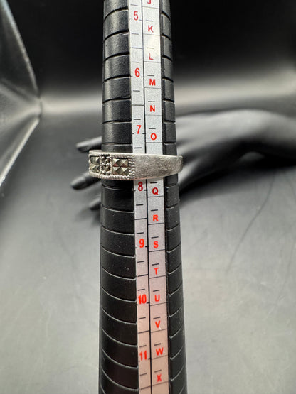 Sterling Marcasite Ring - Size 8