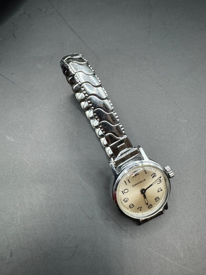 Vintage Caravelle by Bulova Mechanical Watch – 1973 (N3), Silver Tone, Working Condition