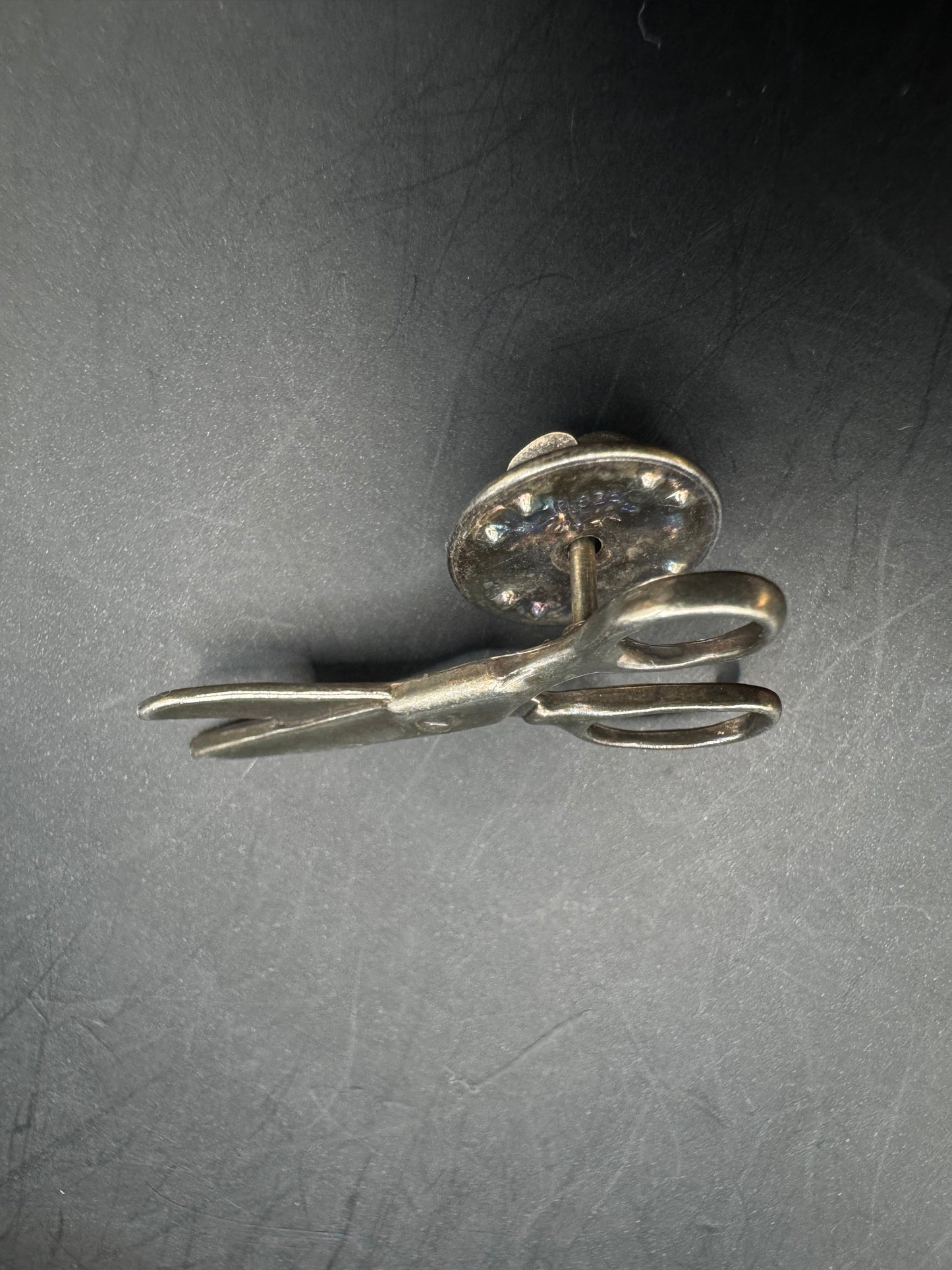 Vintage Sterling Silver Scissors Pin – 1 1/4”