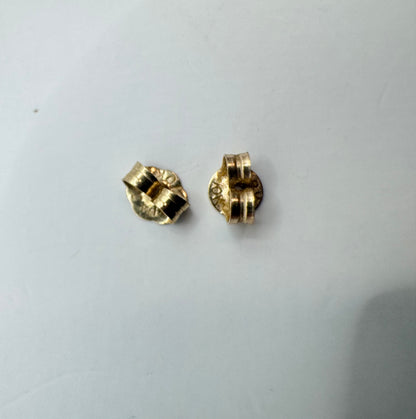 10K Gold Pearl Stud Earrings